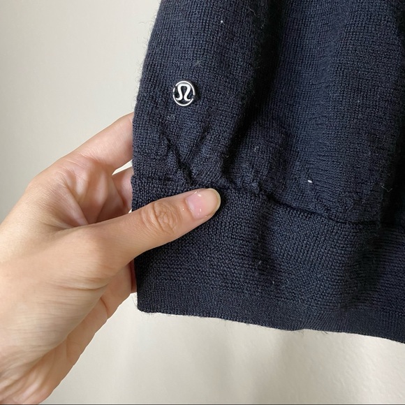 LULULEMON black merino wool Rising Salutation sweater 8 - Picture 8 of 11